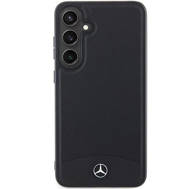 Чохол Mercedes Textured and Plain Leather для Samsung Galaxy S24 (S921) Black with MagSafe (MEHMS24S23RBARK)