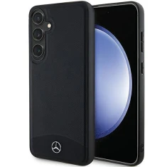Чохол Mercedes Textured and Plain Leather для Samsung Galaxy S24 (S921) Black with MagSafe (MEHMS24S23RBARK)