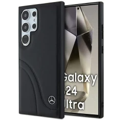 Чохол Mercedes Curved Stitches Leather для Samsung Galaxy S24 Ultra (S928) Black (MEHCS24L23RBCSK)
