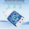 Мережевий зарядний пристрій Choetech GaN PD 65W 2xUSB-C White (PD6013)