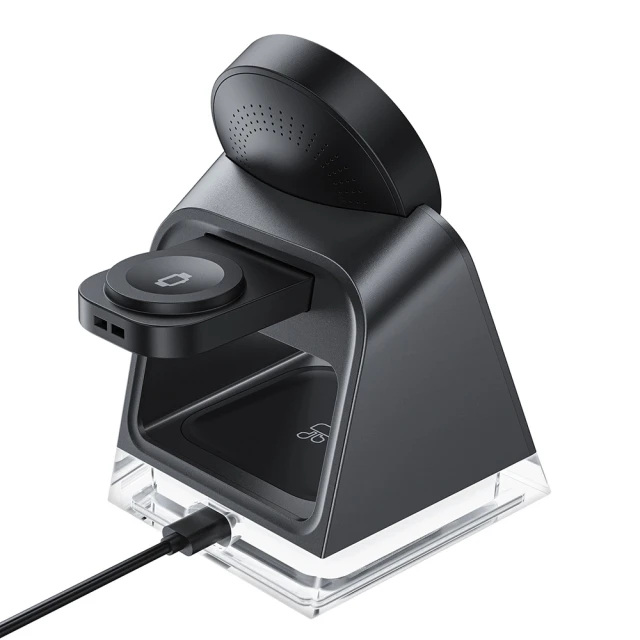 Бездротовий зарядний пристрій Acefast 3-in-1 20W Black with MagSafe (E17)