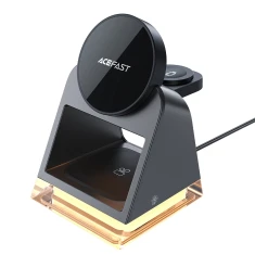 Бездротовий зарядний пристрій Acefast 3-in-1 20W Black with MagSafe (E17)