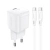 Мережевий зарядний пристрій Acefast GaN Mini 20W USB-C with Type-C to Type-C Cable White (A73_W)