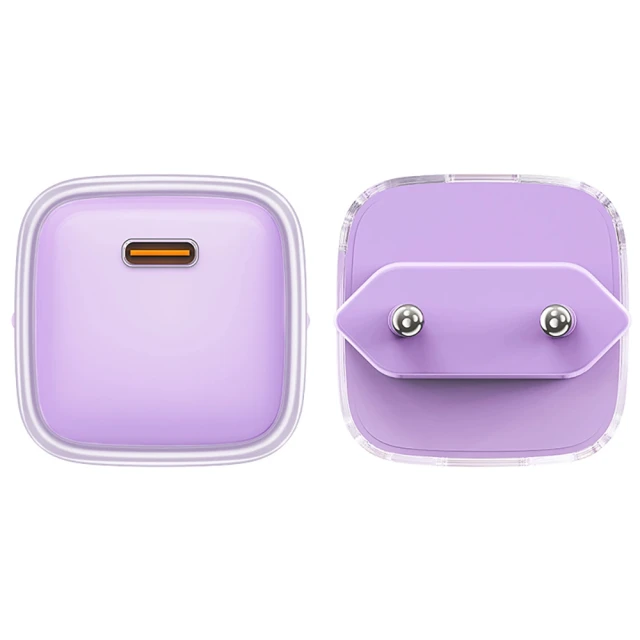 Мережевий зарядний пристрій Acefast GaN PD 30W USB-C Purple (A53-purple)