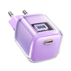 Мережевий зарядний пристрій Acefast GaN PD 30W USB-C Purple (A53-purple)
