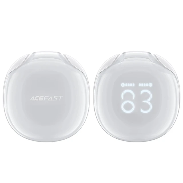 Бездротові навушники Acefast Earphones TWS Bluetooth 5.3 White (T9-white)