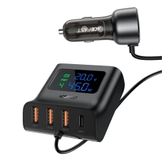 Автомобільний зарядний пристрій Acefast Car Charger 138W 2xUSB-C/4xUSB-A Black (B11)