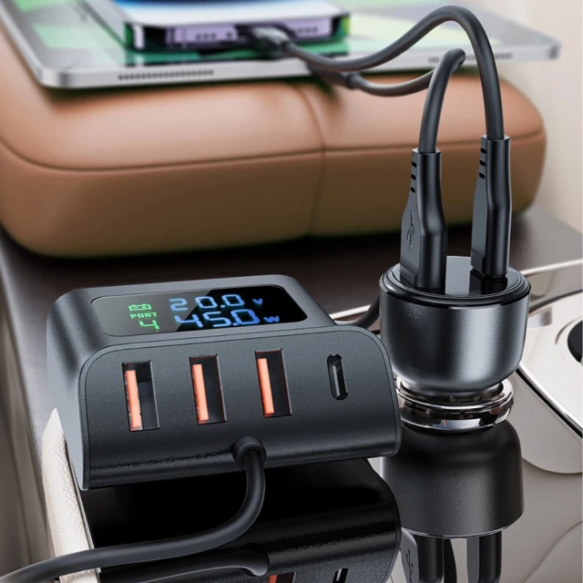 Автомобільний зарядний пристрій Acefast Car Charger 138W 2xUSB-C/4xUSB-A Black (B11)