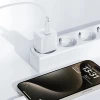Мережевий зарядний пристрій Acefast GaN PD 30W USB-C with Type-C to Type-C Cable White (A77_W)