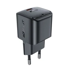 Мережевий зарядний пристрій Acefast GaN PD 30W USB-C Black (A77)
