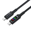 Кабель Acefast Display Cable USB-С to USB-С 1.2m 100W Black (C7-03)