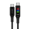 Кабель Acefast Display Cable USB-С to USB-С 1.2m 100W Black (C7-03)