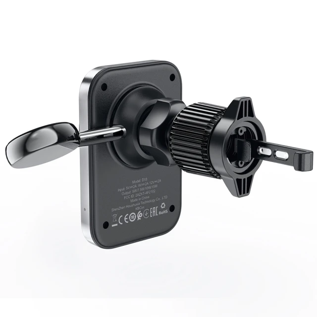 Автодержатель с функцией беспроводной зарядки Acefast 2-in-1 15W Black with MagSafe (D18)