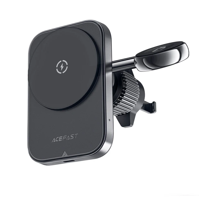 Автодержатель с функцией беспроводной зарядки Acefast 2-in-1 15W Black with MagSafe (D18)