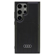 Чехол Audi Synthetic Leather для Samsung Galaxy S24 Ultra (S928) Black with MagSafe (AU-TPUPCMS24U-Q5/D1-BK)