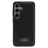 Чохол Audi Synthetic Leather для Samsung Galaxy S24 (S921) Black with MagSafe (AU-TPUPCMS24-Q5/D1-BK)