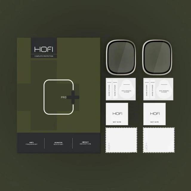 Захисне скло Hofi Glass Ring (2 Pack) для Apple Watch 49 mm Titanium (5906302309993)