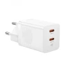 Мережевий зарядний пристрій Baseus GaN5 Pro 40W 2xUSB-C White (CCGP180102)
