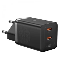 Мережевий зарядний пристрій Baseus GaN5 Pro 40W 2xUSB-C Black (CCGP180101)