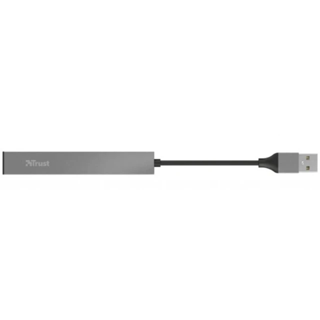 USB-хаб Trust Halyx Aluminium USB-А 4 Port Black (23786_TRUST)