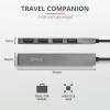 USB-хаб Trust Halyx Aluminium USB-А 4 Port Black (23786_TRUST)
