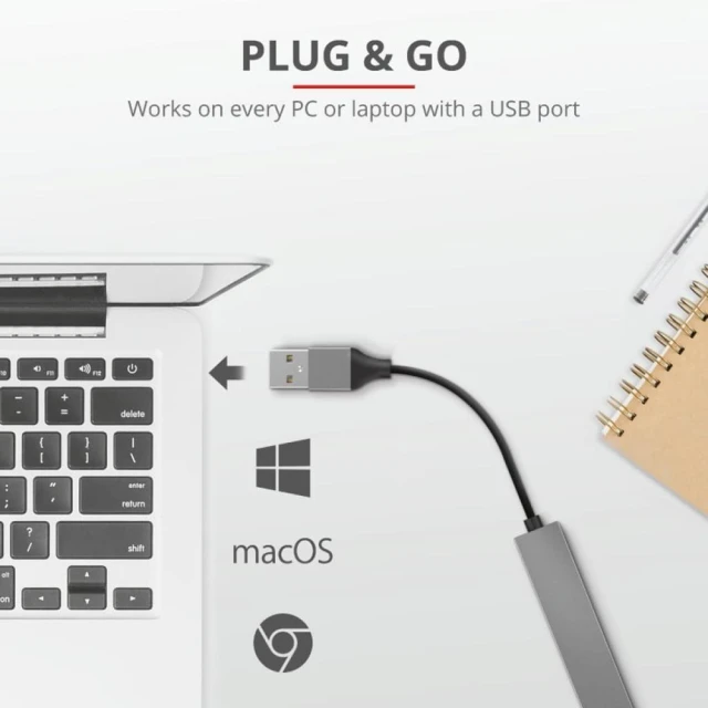 USB-хаб Trust Halyx Aluminium USB-А 4 Port Black (23786_TRUST)