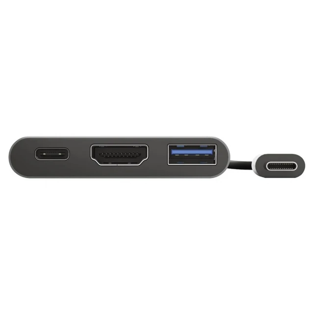 USB-хаб Trust Dalyx Aluminium 3-in-1 Multiport USB-C Gray (23772_TRUST)