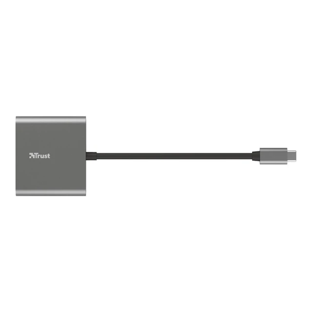 USB-хаб Trust Dalyx Aluminium 3-in-1 Multiport USB-C Gray (23772_TRUST)