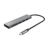 USB-хаб Trust Halyx Fast Aluminium 3 USB Card Reader USB-C Gray (24191_TRUST)