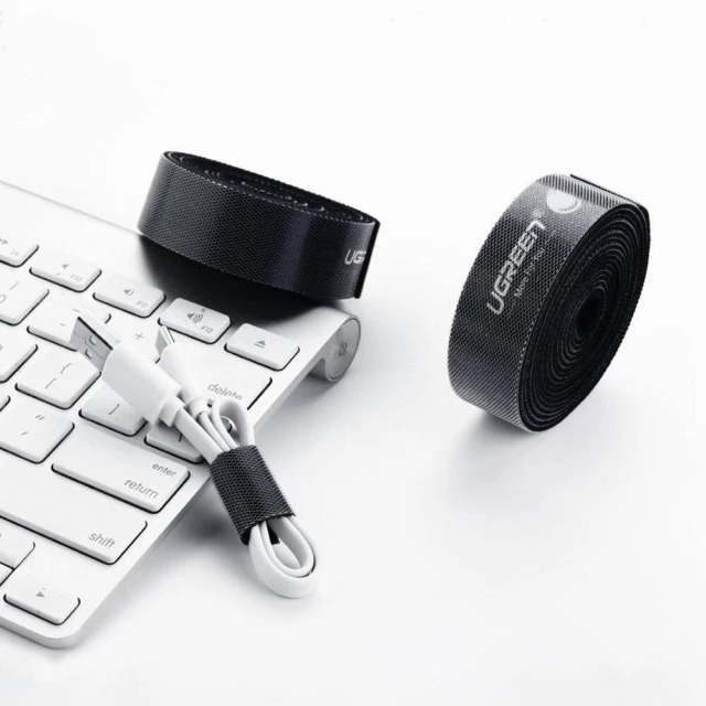 Органайзер для кабеля Ugreen Velcro Cable Organizer 5m Black (6957303859474)