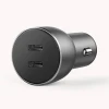 Автомобільний зарядний пристрій Ugreen Quick Charge 2x USB Type-C FCP AFC 36W 3A Gray (UGR1331GRY)