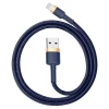 Кабель Baseus Cafule USB-A to Lightning 1m Navy Blue/Gold (6953156290754)