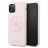 Чохол Guess Silicone Logo для iPhone 11 Pro Pink (GUHCN58LS4GLP)