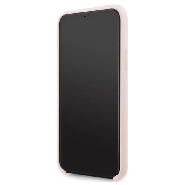 Чохол Guess Silicone Logo для iPhone 11 Pro Pink (GUHCN58LS4GLP)