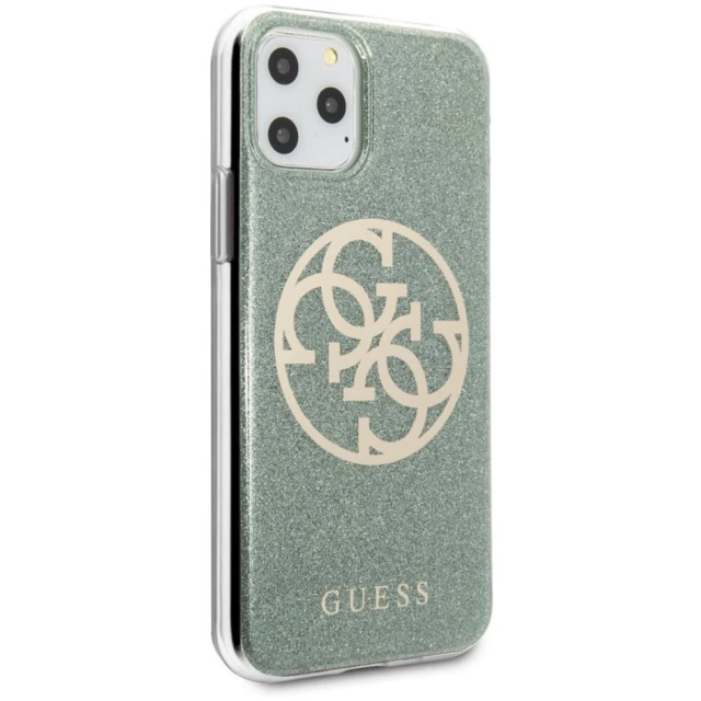 Чохол Guess Circle Glitter для iPhone 11 Pro Khaki (GUHCN58PCUGLKA)
