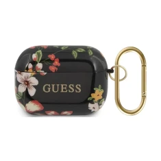 Чехол для наушников Guess Flower Collection для AirPods Pro Black (GUACAPTPUBKFL04)