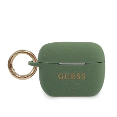 Чехол для наушников Guess Silicone Glitter для AirPods Pro Khaki (GUACAPSILGLKA)