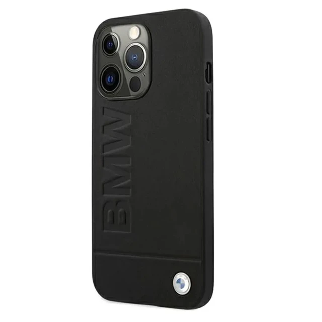 Чохол BMW для iPhone 13 Pro Max Signature Logo Imprint Black (BMHCP13XSLLBK)