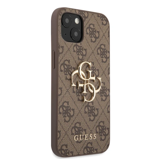 Чохол Guess Big Metal Logo для iPhone 13 Brown (GUHCP13M4GMGBR)