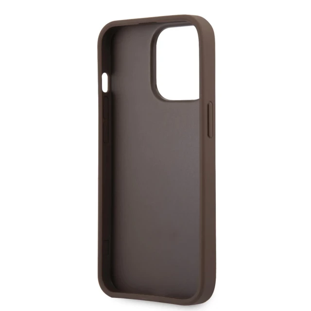 Чохол Guess Big Metal Logo для iPhone 13 Pro Max Brown (GUHCP13X4GMGBR)