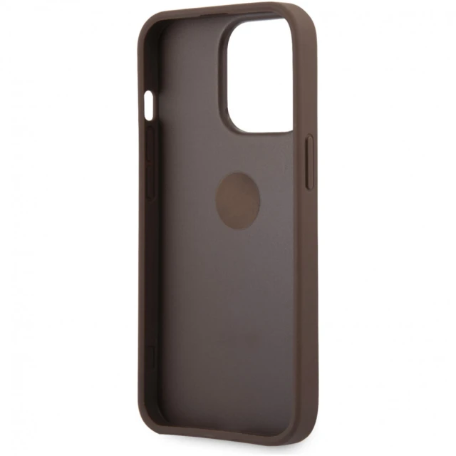 Чохол Guess Ring Stand для iPhone 13 Pro Brown (GUHCP13L4GMRBR)