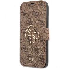Чехол-книжка Guess Big Metal Logo для iPhone 13 Pro Max Brown (GUBKP13X4GMGBR)