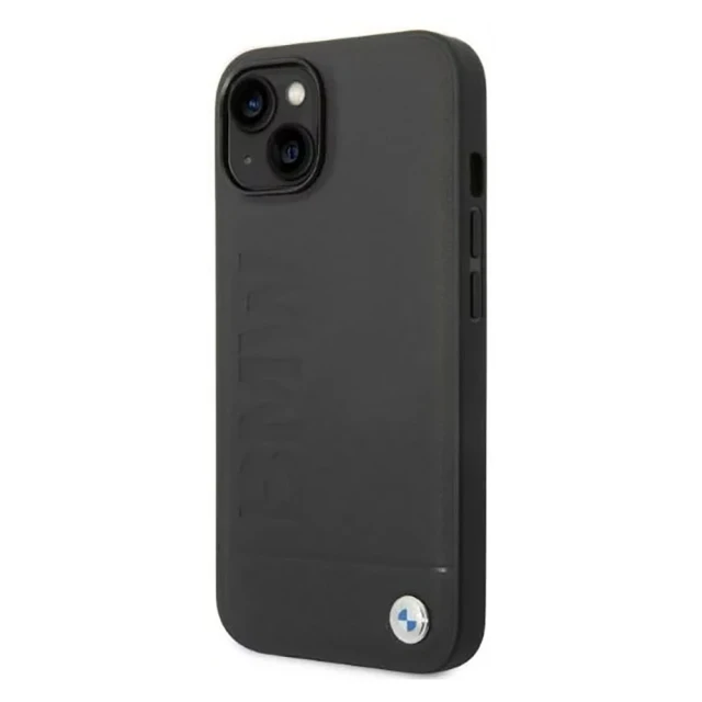 Чохол BMW для iPhone 14 | 13 Signature Logo Imprint Black (BMHMP14SSLLBK)