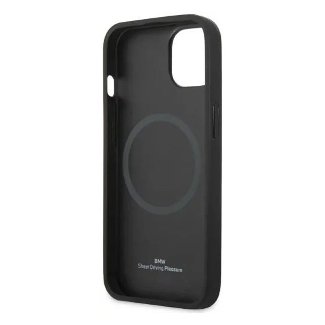 Чохол BMW для iPhone 14 | 13 Signature Logo Imprint Black (BMHMP14SSLLBK)