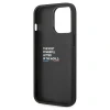 Чохол BMW для iPhone 14 Pro Leather Stamp Tricolor Black (BMHCP14L22PTDK)