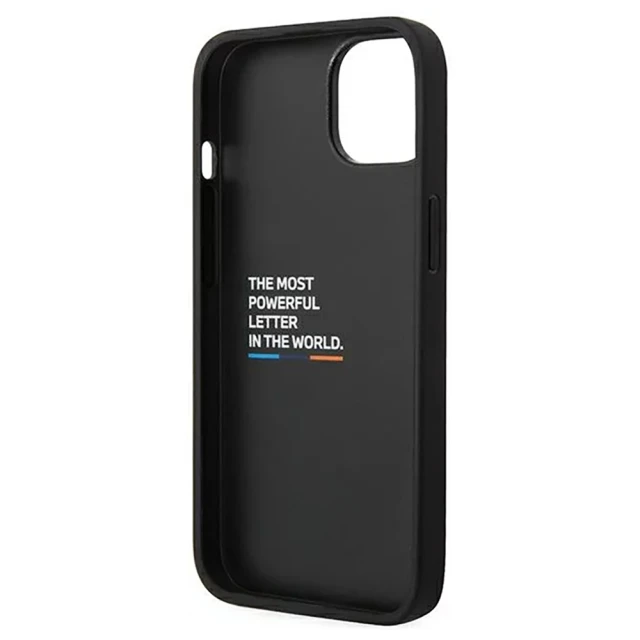 Чохол BMW для iPhone 14 Plus Leather Carbon Black (BMHCP14M22NBCK)