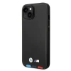 Чохол BMW для iPhone 14 Plus Leather Stamp Tricolor Black (BMHCP14M22PTDK)