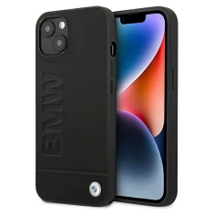 Чохол BMW для iPhone 14 Plus Leather Stamp Black (BMHCP14MSLLBK)