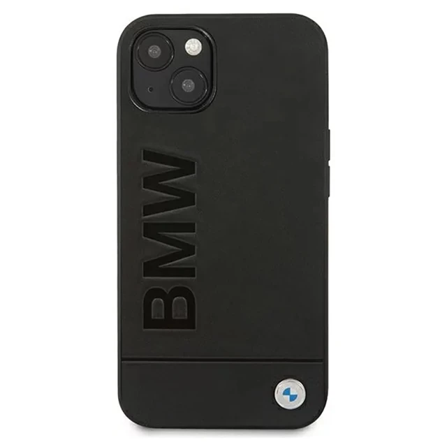 Чохол BMW для iPhone 14 Plus Leather Stamp Black (BMHCP14MSLLBK)