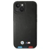 Чохол BMW для iPhone 14 | 13 Leather Stamp Tricolor Black (BMHCP14S22PTDK)